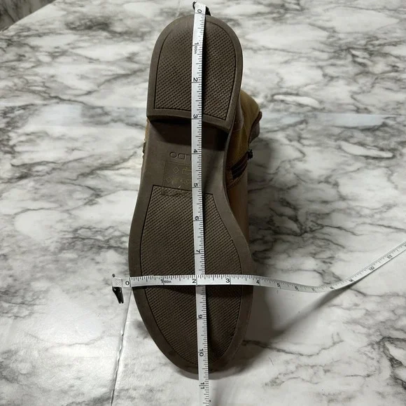 ALDO Brown Round Toe Side Zip Ankle Boots Women's Size 10 - Picture 14 of 15